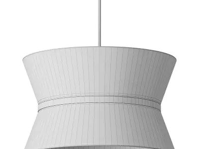 Chic Hourglass Chandelier 3D model