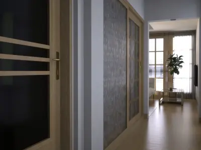 Bungalow 1 - interior exterior 3D model