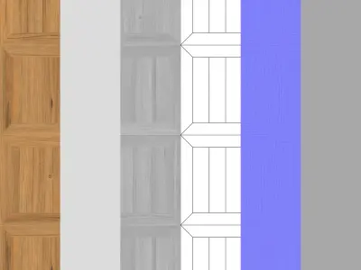 Parquet - Laminate - Wooden floor 3D model 25