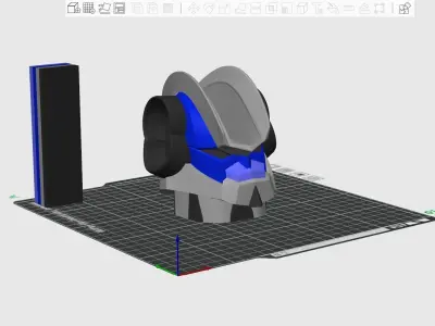 Chibi Goldorak-STL 3MF Multicolor File 3dprint 3D print model
