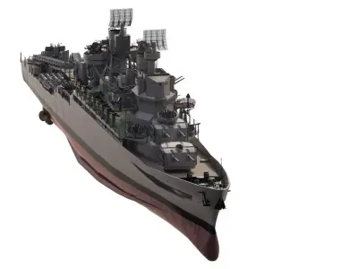 WW2 US NAVY DESTROYER 3D model by stationary94