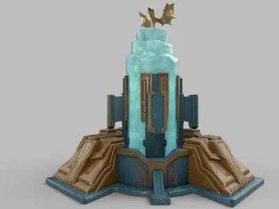 Stylized tower Low-poly 3D model buy