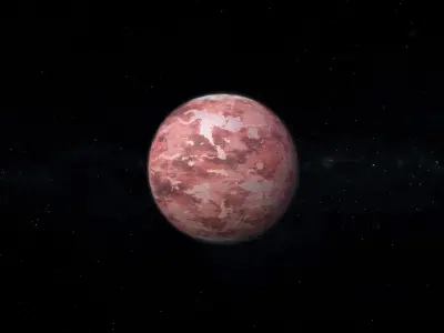 Alien Planet 04 Low-poly 3D model