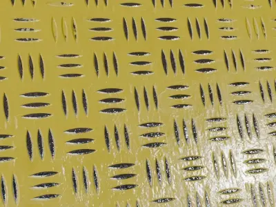 Diamond Metal Plate PBR Seamless Texture