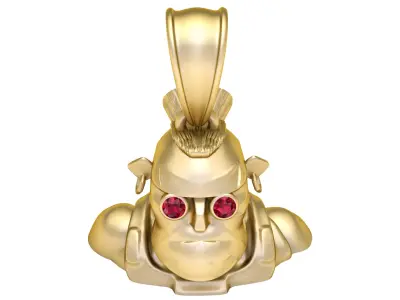 Grog Bot Pendant 3D Printable Model 3D print model