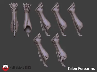 Xenoteras Talon Arms - Modular 3D print model