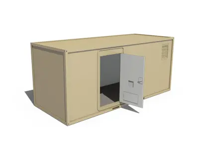 20ft Office Container Version1 3D model