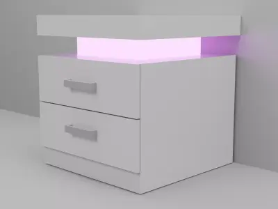Night Table Low-poly Low-poly 3D model