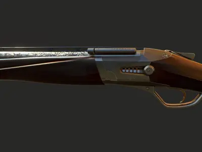 Heritage Plasma Shotgun Low-poly 3D model