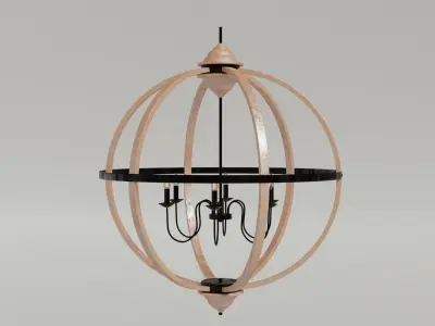 Pendant light candle holder  3D model