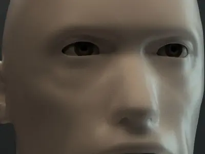 Synthetic humanoid male 2 3D model