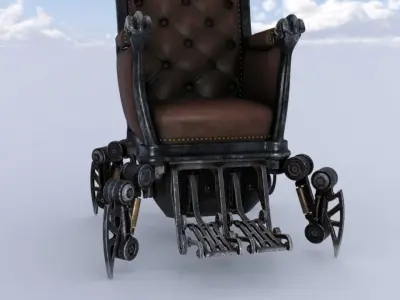 Throne sci fi 3D model