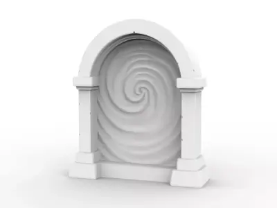 Stylized Portal 3D Printable 3D print model