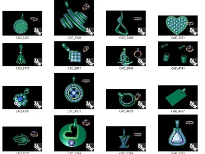500 Charms Light Wt Pendant 3dm collection 3D print model