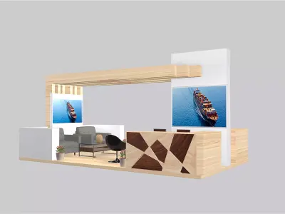Exhibition Stand Stall Booth - K0010885 3D model