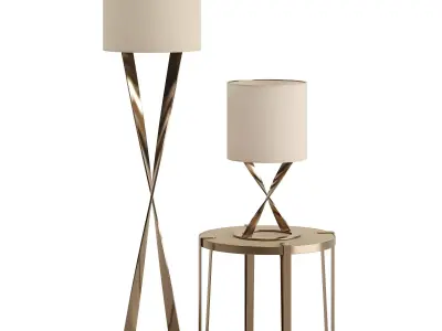 TRUSSARDI NIGHT BEDROOM COLLECTION 501 Low-poly 3D model