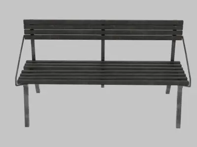 Bench 3D model 20