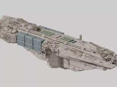 YT-370 Locust-class Corellian Freighter - Star Wars Kimverse 3D model