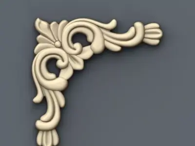 61 STL Files CNC 3D Models - Corners Brackets Ornaments 3D model