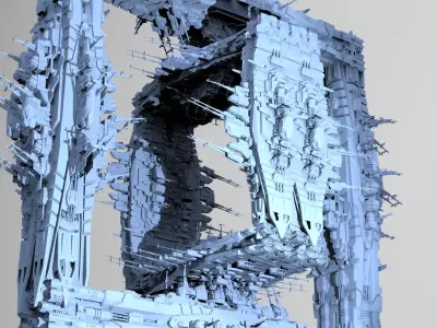 Hellraiser Cube Space station Huge 8  3D model
