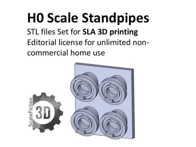 H0 Standpipes - Trockenleitungen 3D print model