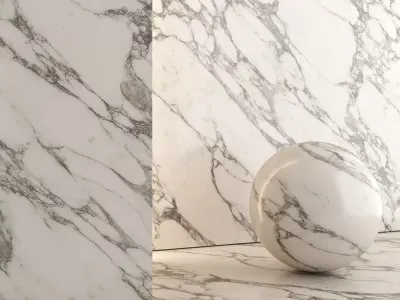 Marble Material and Porcelain Stoneware Tiles - Set 07 Texture