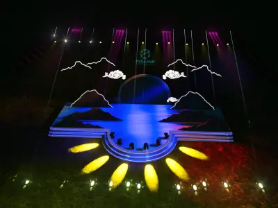 3d stage design for  YEP 2024 - 4 design 3d model Texture