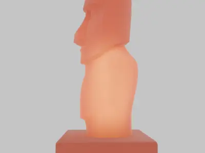 Indirect moai lighting 3D model