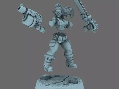 SO Girly Lads Orc Warriors ALPHA 3D print model