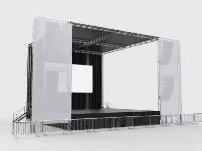 Concert Stage 6 3D model