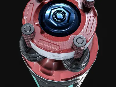 Sci-Fi Teleport Grenade Low-poly 3D model