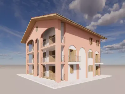 Italian residential House 3D model
