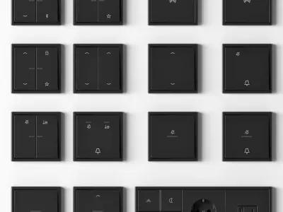 JUNG LS 990 - Hospitality kit 34 items 3D model