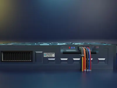 Battery Power Pack for Mars Rover 3D model