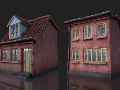 European House A1 3D model-texture 3D model