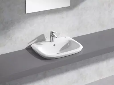 Eurostyle Semi recessed Basin 60 Set 3D model