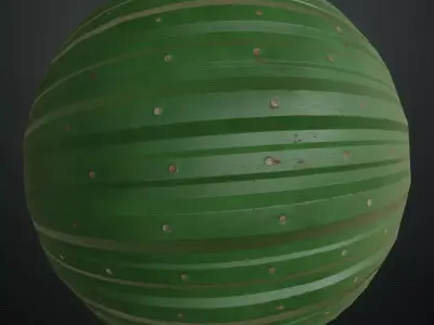 Green Steel Container PBR Seamless Texture