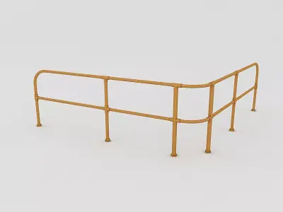 Metal Railling Low-poly 3D model