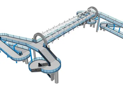 Pedestrian Bridge 3d  3D model