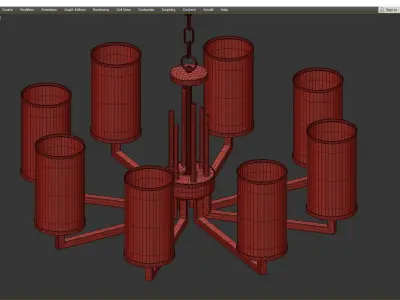 Chandelier Stilfort Vase Low-poly 3D model