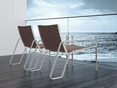 Dalia two lounge chairs 3D model