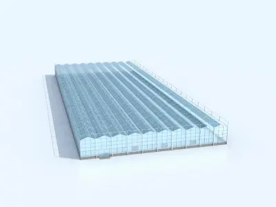 Greenhouse glass 3D model