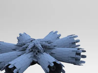 Halo Forerunner Inspired Energy Pilon Generators 6  3D model