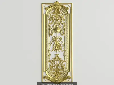 Collection onlay molding04 3D Model Pack