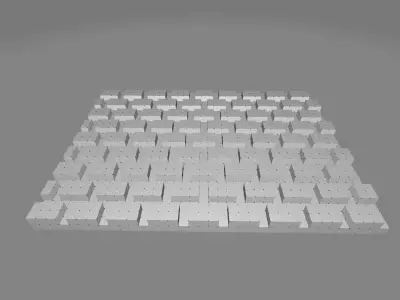 Voxel - Paved Path Free low-poly 3D model