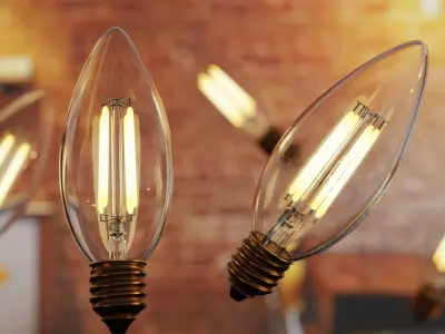 Light bulb vintage 3 3D model