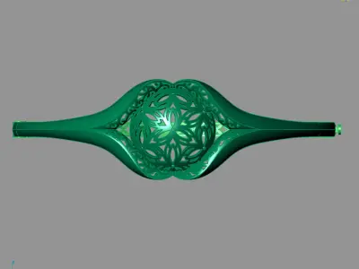 Womens Bracelets Bangles 3DM STL OBJ With Details  3D print model