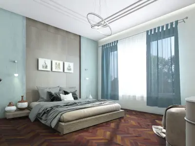 Bedroom interior scene  3D model