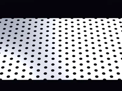 Perforated panel with 14 percent opening 25O95 3D model