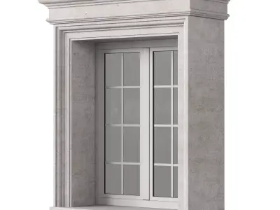Architectural Classic Window 3D Model 4 3D model